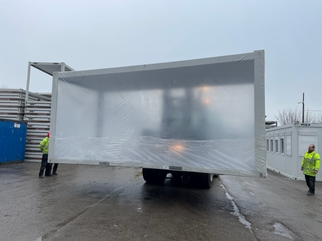 Industrial Shrink wrap building cover