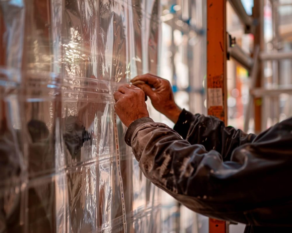 shrink-wrap-door Shrink wrap door