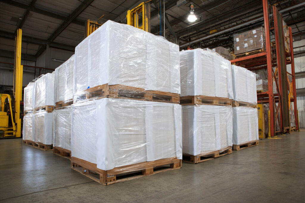 Shrink pallet covers