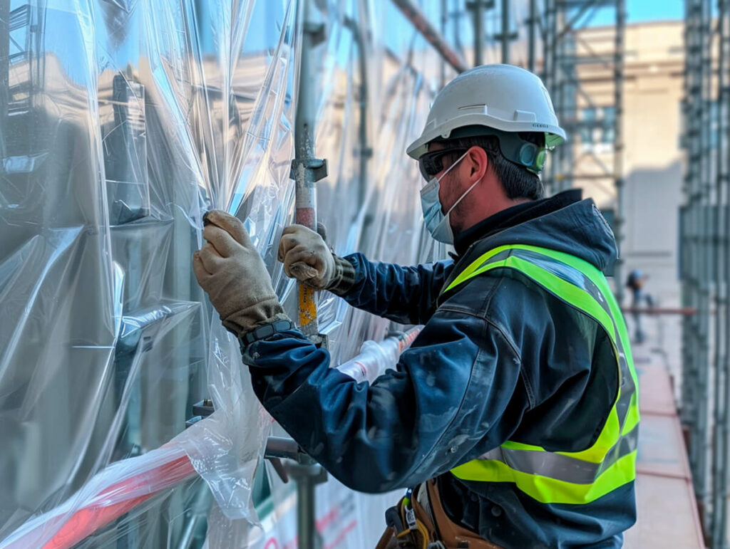 Scaffold Shrink Wrap Installation